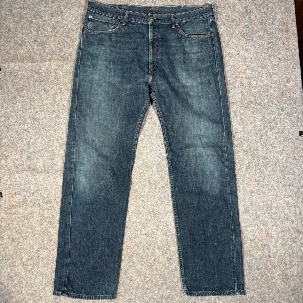 Levi's 505 Regular Fit Jeans Mens 40x34 Blue Straight Leg Denim 00505-0808